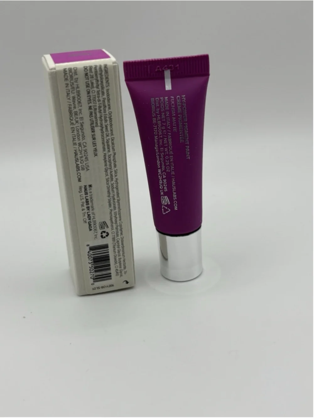 Haus Labs Hy-Power Pigment Paint Fuchsia Matte 0.25 oz New In Box